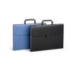 Folder-portfolio, file folder Forpus, A4, black, 12 + 1 compartments 0822-005