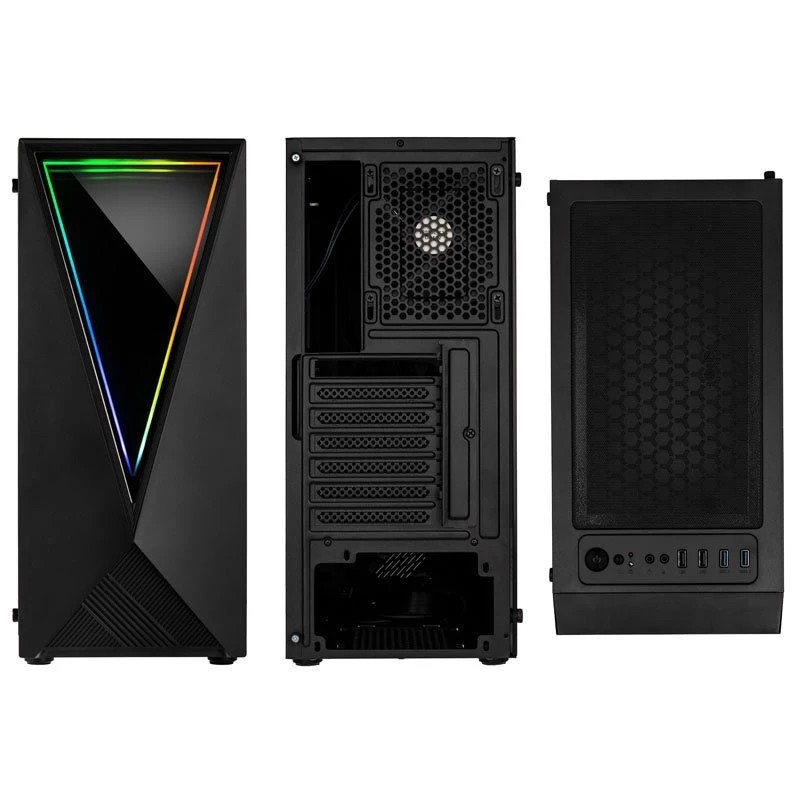 Kolink VOID RGB Tower Casing Black LED Fan Window Dust Filter PC E
