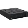 ICY DOCK - MB521SP-B - 2.5 Single Bay SAS/SATA HDD/SSD Dock in 1x 3,5 Front-Einbauschacht Hot-Swap Wechslerahmen mit EIn/Aus Schalter und Auswurftaste