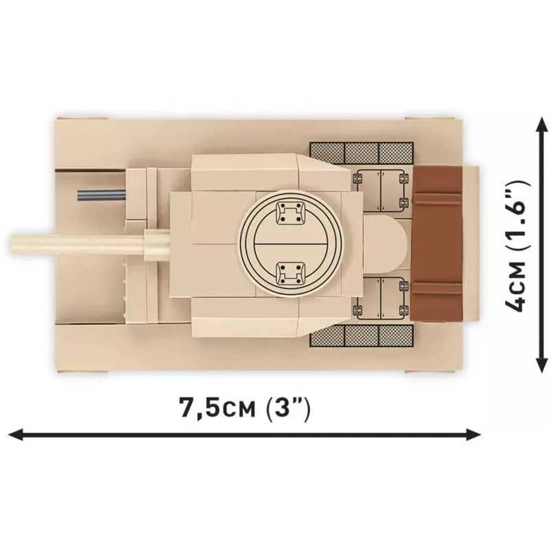 Building set Cobi Panzer III Ausf.L — 103 pieces, recommended age 6+, beige