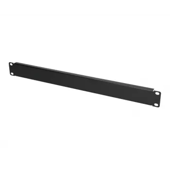 Rack blanking panel Extralink Front Blank Panel 1U 19 inch Black, steel housing