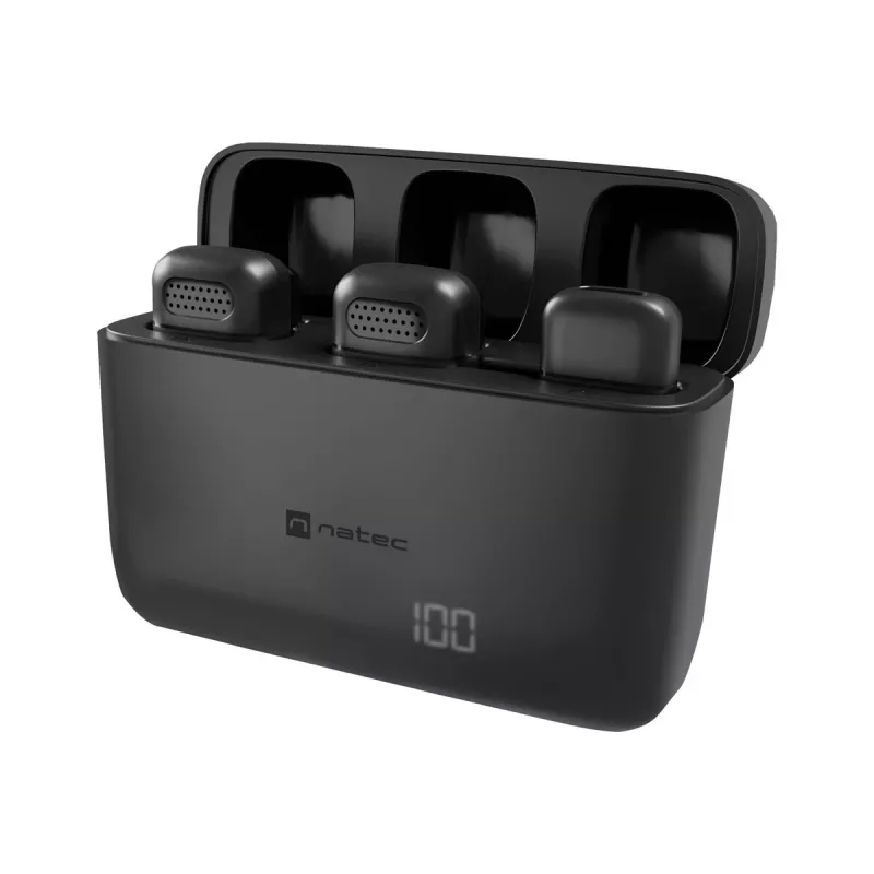 NATEC Hopper Black Lavalier/Lapel microphone