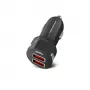 Car charger ESPERANZA EZ110 Black — 12–24V input, 2× USB-A 2.1A, Quick Charge 3.0, 36W