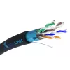 Network Cable Extralink Twisted pair CAT5E FTP (F/UTP) V2 Outdoor 305M Black