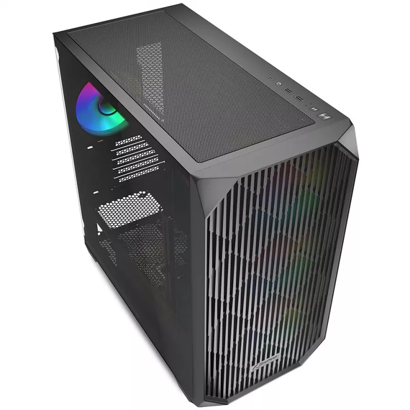 Sharkoon MK3 RGB Micro Tower Black