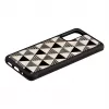 Protective phone case iKins for Samsung Galaxy S20 — pyramid texture, black