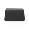 WCACQ30BK, Digital alarm clock, rectangular, black, acrylonitrile-butadiene-styrene (ABS