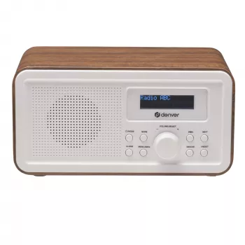 Radio DENVER DAB-30DW DAB/FM tabletop radio with dark wood finish