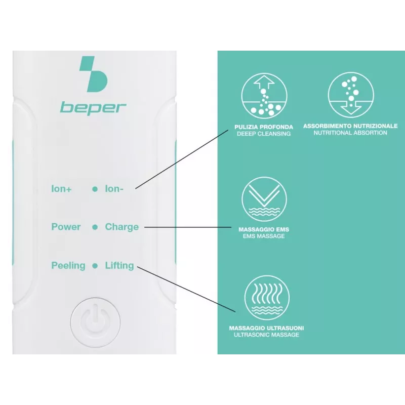 Beper P302VIS003 Ultrasonic Skin Scrubber
