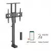 Maclean MC-866T Smart Motorized Electric TV Lift TUYA Mobile App Floor Mount Bracket Alexa Google Home 37''-80'' 60kg Cabinet VESA (EU plug)