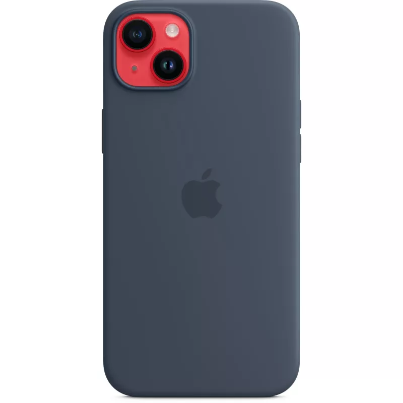 Silicone Case Cover Apple iPhone 14 Plus MagSafe Storm Blue