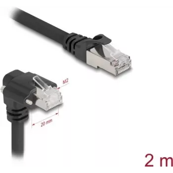 DeLOCK networking cable Black 2 m Cat6 SF/UTP RJ-45