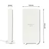 Omni-directional antenna QOLTEC 57013, 0.6–2.7 GHz, 30 dBi, vertical polarization, 50 Ω, white ABS housing