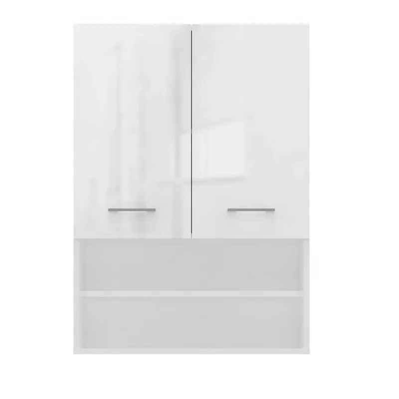 Topeshop POLA MINI DK white gloss bathroom storage cabinet White