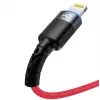 USB to Lightning data cable Tellur, 3A, 1.2 m, LED indicator, red