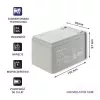Qoltec 53045 AGM battery 12V 14Ah