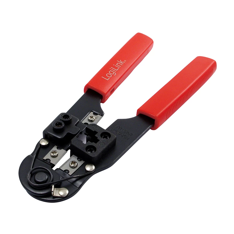 LogiLink WZ0004 Cable Crimper Crimping Tool Black. Red