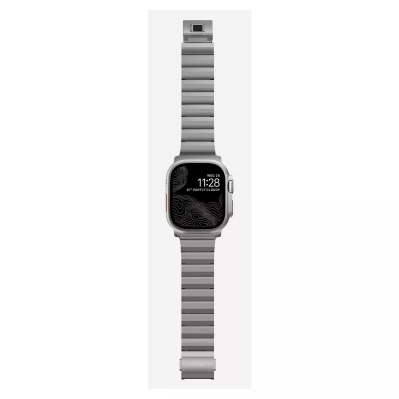 NOMAD Titanium Band for Apple Watch 46mm/49mm Silver