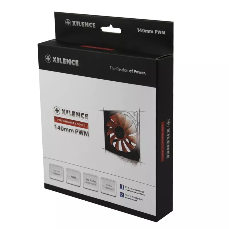 14 cm PC Case Fan XILENCE XPF140.R.PWM, 140 mm, PWM control, up to 700 RPM