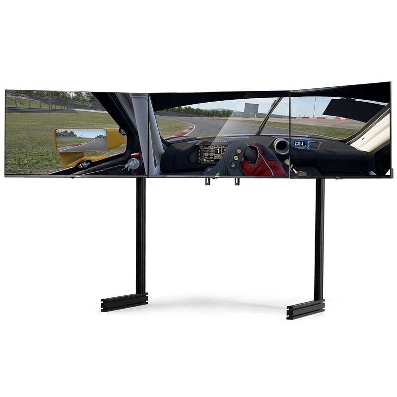 Next Level Racing Elite Free Standing Triple Monitor Stand, 21-43 inch, Black