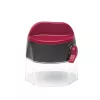 Manual food chopper JATA HMAQ4508 Black Pink Stainless steel blade
