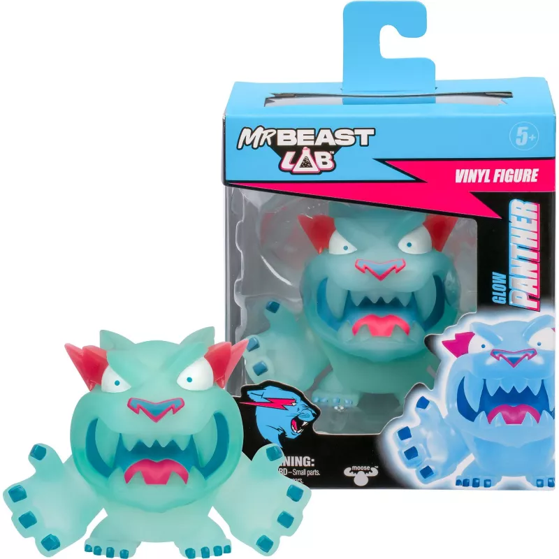 MrBeast Lab Vinyl-figures - Glow Panther, Play Figurine
