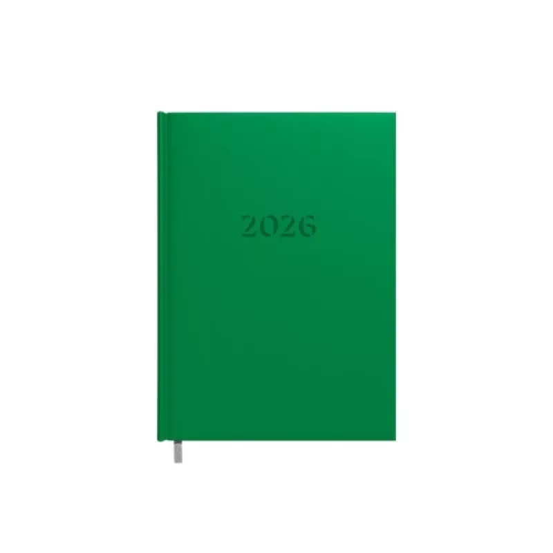 Planning notebook Buroodisain 241728-003 A5 green 2026 – dated planner, A5 size, yearly 2026
