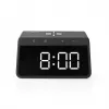 WCACQ30BK, Digital alarm clock, rectangular, black, acrylonitrile-butadiene-styrene (ABS