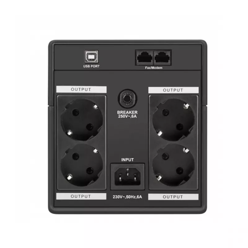 Armac H/1000F/LED uninterruptible power supply (UPS) Line-Interactive 1 kVA 4 AC outlet(s)