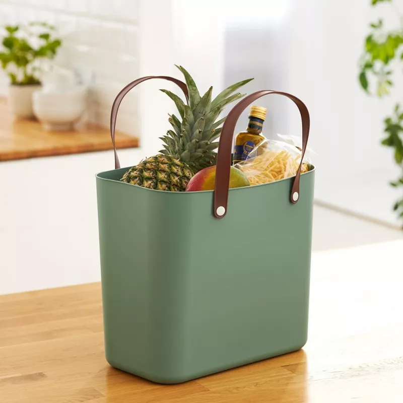 Bag rotho Albula Green 25 L recycled plastic, 340×235×400 mm, max load 40 kg