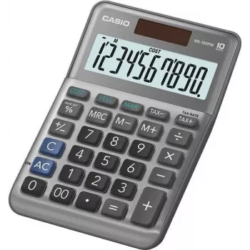 Basic Calculator Casio MS-100FM Desktop 10 Digits Grey