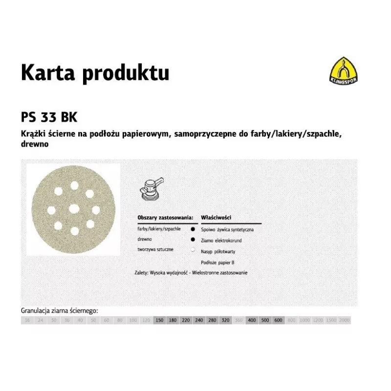 K.PUCK 225 PS33BK gr.150 OTW. GLS38 /50pcs.