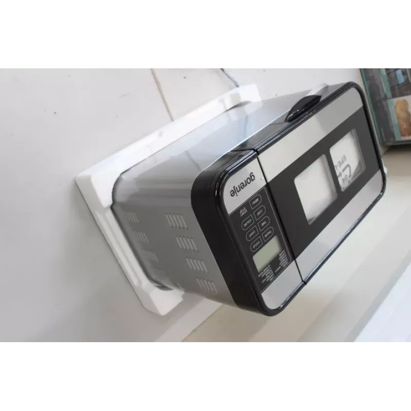 Bread maker Gorenje BM1400E — 815 W, 12 programs, LCD, stainless steel, 1400 g loaf, double baking pan