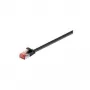 Wentronic Goobay CAT 6 Flat-Patch Cable, U/FTP, Black, 0.5 m - Copper Material (94230)