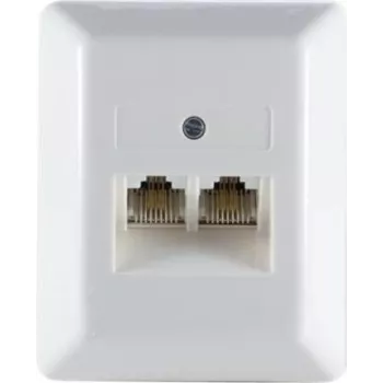 Modular Connection Box helos UAE 8/8 2-fold Surface Mount White