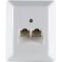 Modular Connection Box helos UAE 8/8 2-fold Surface Mount White