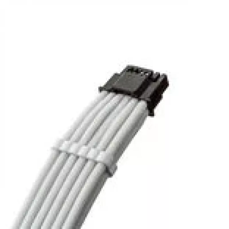 CableMod PCIe 12VHPWR StealthSense ModMesh Sleeved Cable for Corsair Type 5 RMx SHIFT 16-pin to 90° 16-pin, 65 cm, white