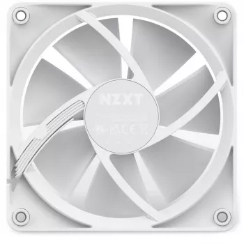 NZXT case fan F120 RGB 120 mm White, 4-pin, 1800 RPM, 50.18 CFM, 18 LEDs