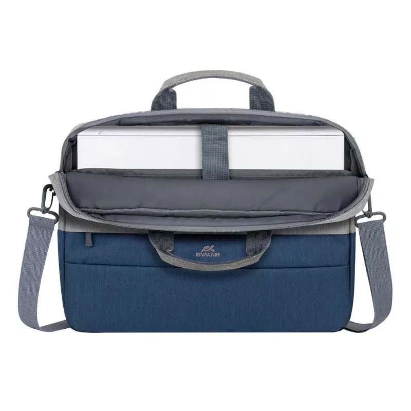 Rivacase 7532 39.6 cm (15.6) Briefcase Blue, Grey