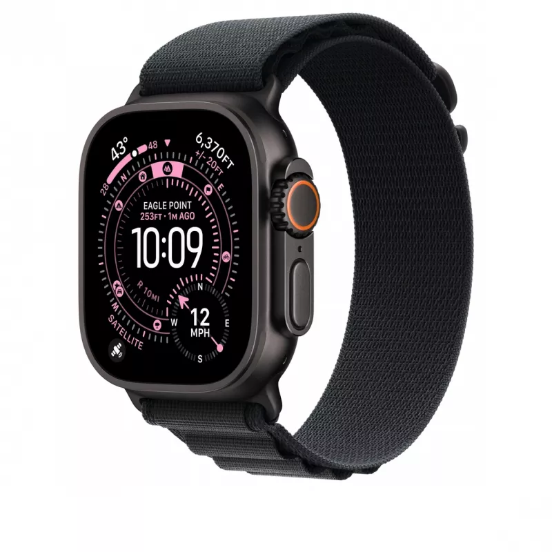 Band Apple MG9G4ZM/A Smartwatch Black Titanium Polyester Spandex