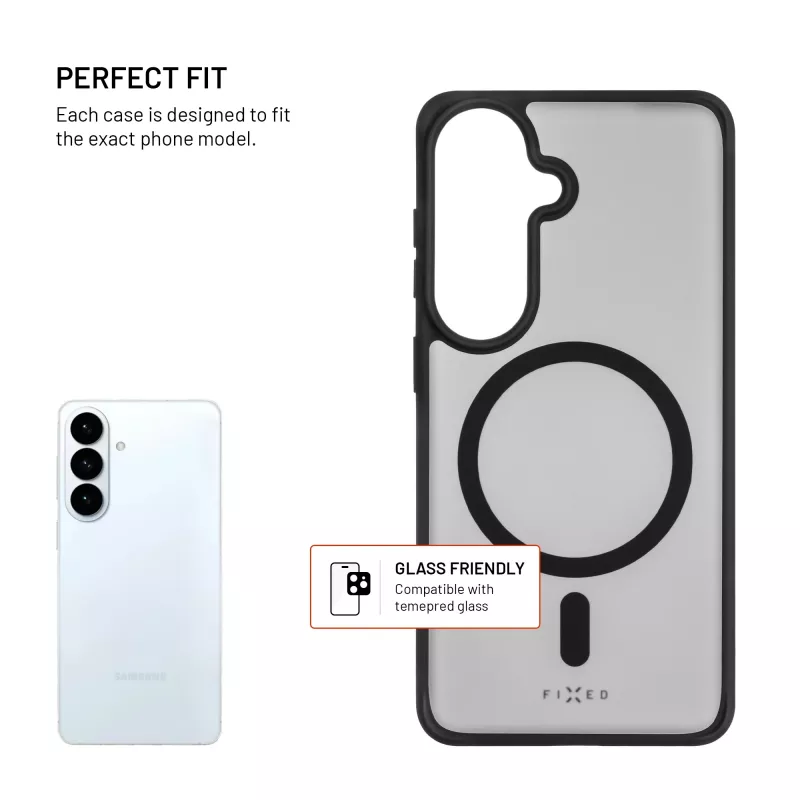 Fixed MagMisty | Back cover | Samsung | Galaxy S26 | Polycarbonate/TPU | Black