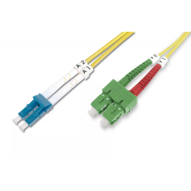 Fiber Optic Patch Cable SC APC to LC PC Digitus DK-292SCA3LC-01 1m