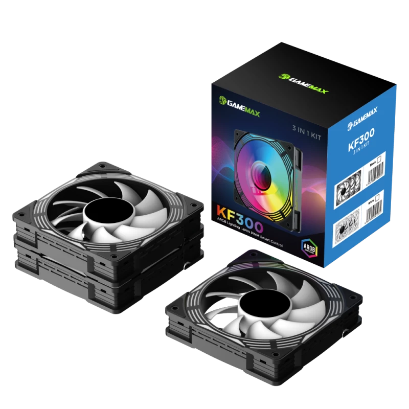 Gamemax | Case fan | KF300 BK | Black