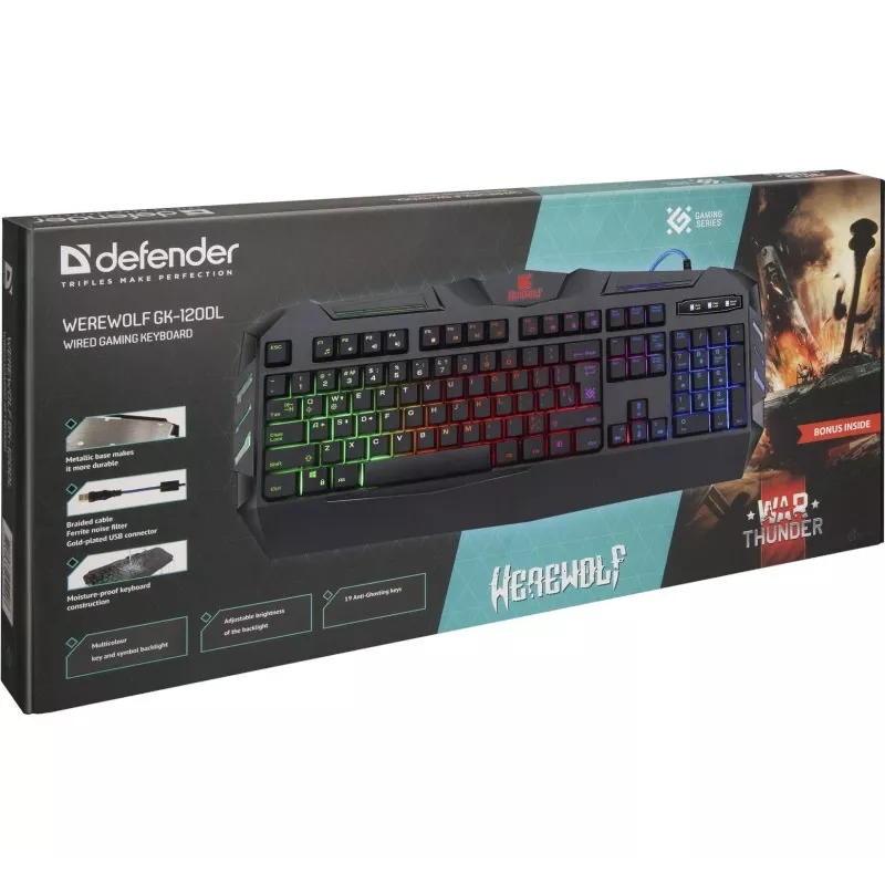 Defender Gaming keyboard WEREWOLF GK-120DL