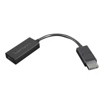Lenovo 4X90R61023 video cable adapter 0.225 m DisplayPort HDMI Type A (Standard) Black