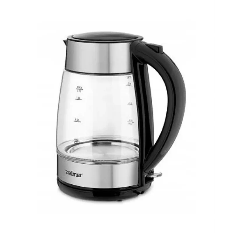 Electric kettle Zelmer 1.7 L 2200 W Black Stainless steel