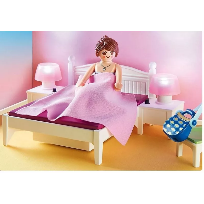 Playmobil Zestaw z figurkami Dollhouse 70208 Sypialnia z k¹cikiem do szycia