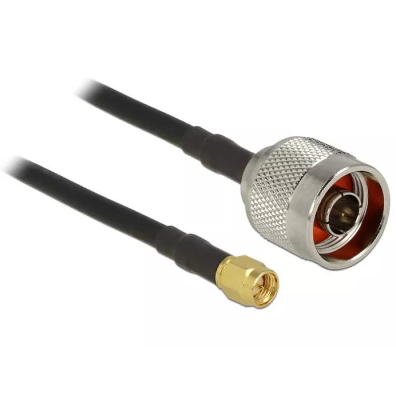 Coaxial Cable CFD200 DeLOCK 89420 2.5 m SMA Black
