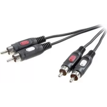 SpeaKa Professional SP-7869760 Audio-Cable 0,5 m 2 x RCA Black (SP-7869760)