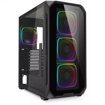 PC Case Sharkoon AK5G RGB Midi Tower Black